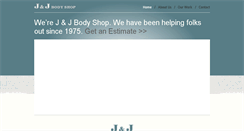 Desktop Screenshot of jjbodyshop.com