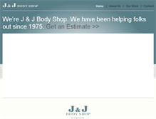 Tablet Screenshot of jjbodyshop.com